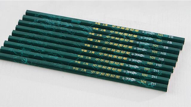Chinese Brand 101 Wooden Chinese Pencil 2b Student Sketch Art Painting Primary School Wood 4b2hhb Authentic detail 9