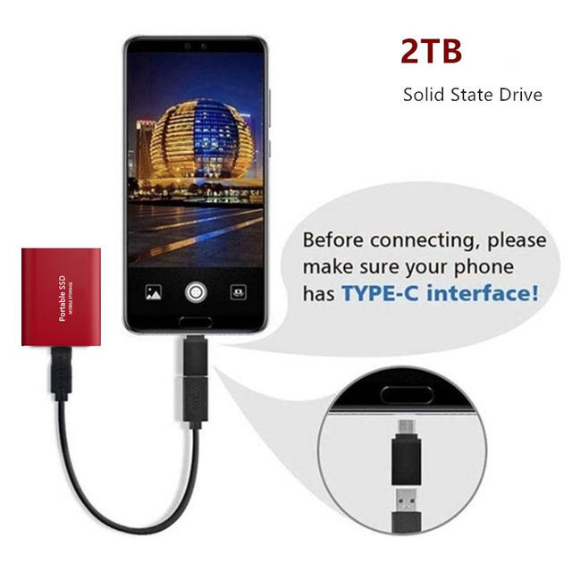 Cross-Border Export Ssd High-Speed Solid-State Mobile Hard Drive 16Tb 8Tb 4Tb 2Tb 1t Shipped on the Same Day detail 12