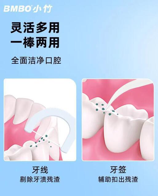 Small Bamboo Dental Floss High Elastic Floss Stick Disposable Toothpick Family Pack Ultra-Fine Dental Floss Box Dental Floss 100 Per Box detail 12