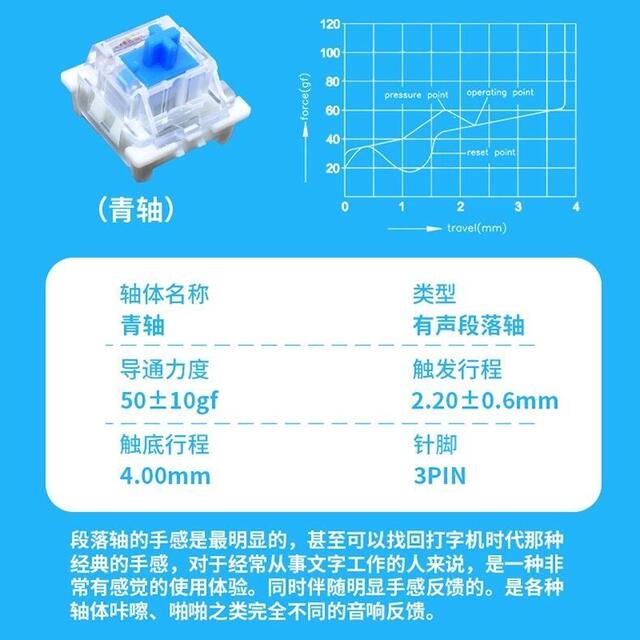 ITLY customized mechanical keyboard cross shaft body yellow shaft green shaft black shaft tea shaft red shaft hot plug replacement shaft welding detail 4