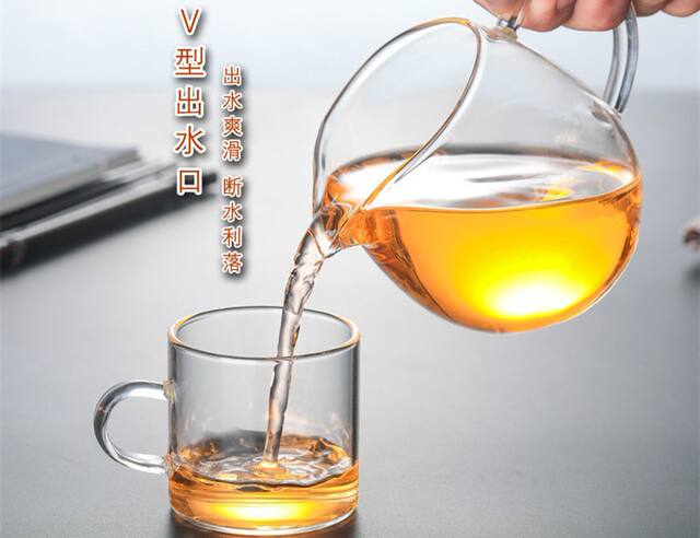 Factory wholesale fair cup glass heat-resistant transparent tea filter kung fu tea set tea sea tea suit detail 8