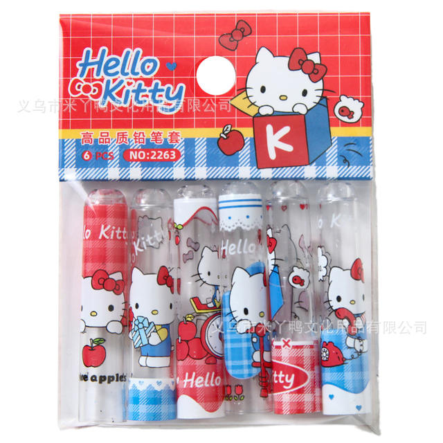High-Quality Pencil Caps, Cute Stationery Accessories, Creative Gift for Primary School Students, 6-Piece Bagged Set detail 6