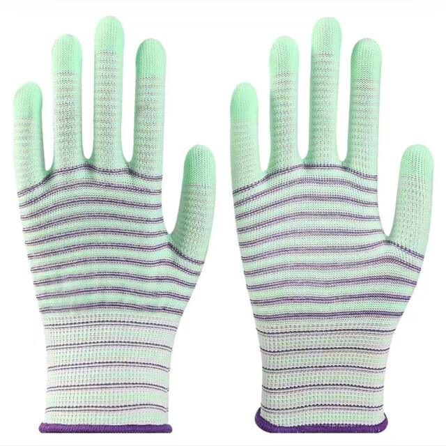 Zebra pattern nylon labor gloves light breathable wear-resistant line gloves light industrial hand protection manufacturers wholesale detail 6