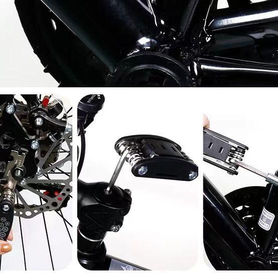 Bicycle 16-in-1 Multifunctional Repair Tool, Internal and External Hexagonal Screwdriver, Wrench Set, Essential for Cycling detail 9