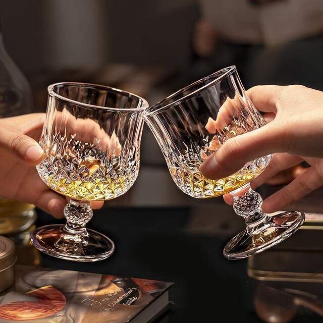6 Diamond Red Wine Glasses, Goblets, Cognac Glasses, Wine, Champagne, Whiskey Glasses, Glasses detail 4