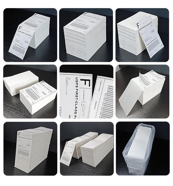 Logistics Express Delivery Label Printing Paper 76X130 Blank Three-Proof Thermal Adhesive Label Sticker Thermal Paper Wholesale detail 11