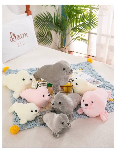 Polar Ocean Underwater World Simulation Seal Sea Lion Doll Plush Toy Doll Zoo Aquarium Activities detail 6