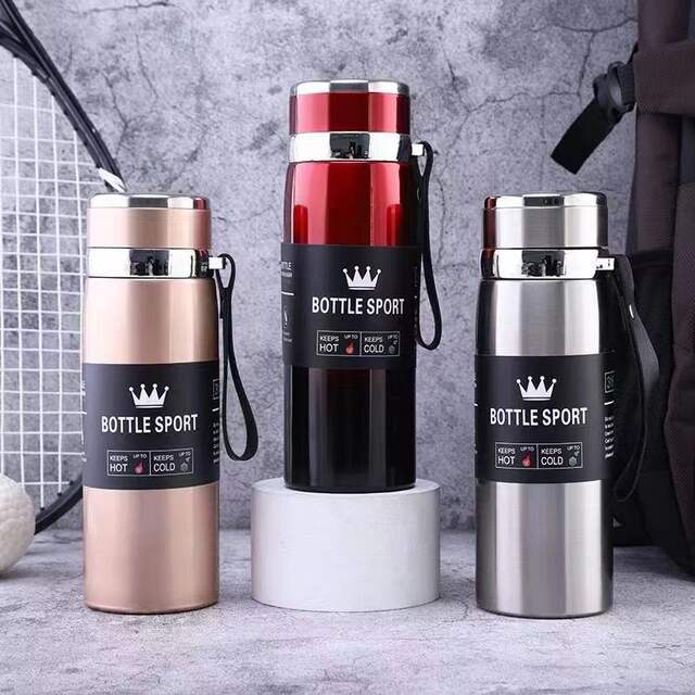 High-Looking Thermos Cup, Large Capacity 316 Stainless Steel Water Cup, Tea and Water Separation, Portable Rope Cup Wholesale detail 12