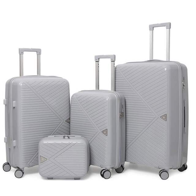 Ultra-Light Travel Suitcase Password Lock Pp Set Foreign Trade Luggage Zipper Large Capacity Carry-On Suitcase with Universal Wheels detail 8