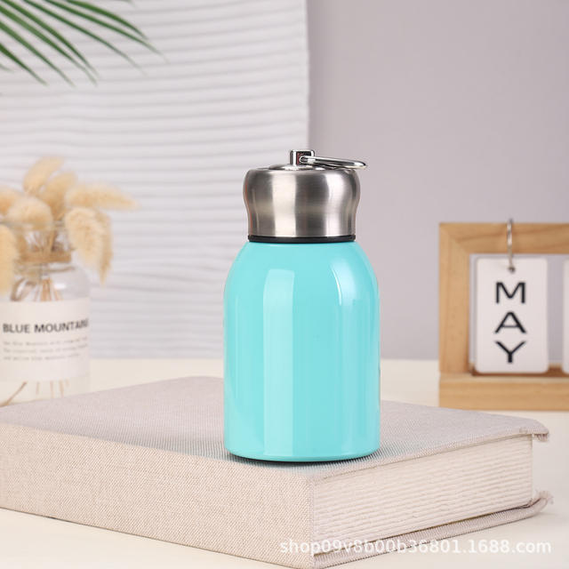 Trendy Mini Stainless Steel 316 Student Thermos Cup with Lock and Pull Ring, Portable Pocket Gift detail 8