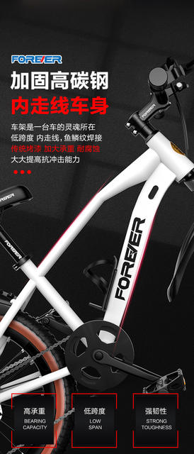 Permanent Bicycle Children's Middle and Big Children 6-8-15 Years Old Girls Variable Speed Mountain Bike Primary School Bicycle Disc Brake detail 6
