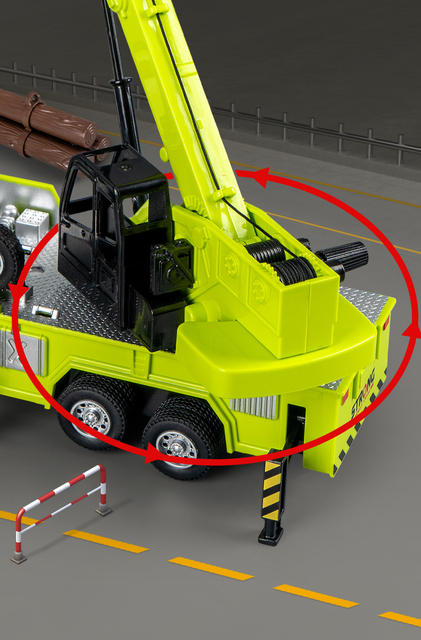 Alloy Sound and Light Crane Inertia Can Open the Door Simulation Engineering Vehicle Rescue Trailer Children's Alloy Toy Car Model detail 5