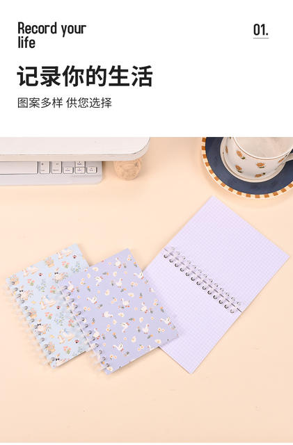 In-Stock Cartoon-Style Exquisite Creative Student Notebooks, High-End Stationery, Cartoon Diary Spiral Notebooks, Customizable detail 3
