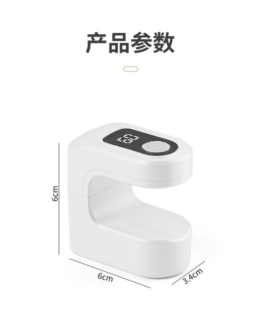 Cross-border Nail Candy Small Portable Mini LED Black Hand Single-finger Home Quick-drying Light Therapy Machine Baking Lamp Electric Display detail 2