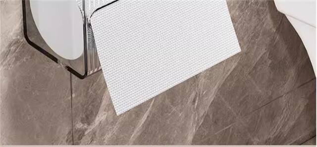 Wall-Mounted Toilet Paper Holder, No-Drill, Waterproof Tissue Box, Household Transparent Toilet Paper Dispenser detail 9
