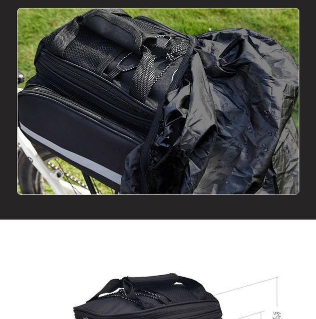 Bicycle Pack Mountain Bike Rear Shelf Bag Large Capacity Waterproof Rear Seat Tail Camel Bag Long-distance Sichuan-Xizang Riding Equipment detail 9