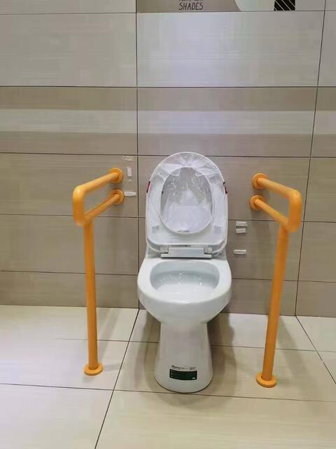 Barrier-Free U-Shaped Stainless Steel Handrails Bathroom Suitable for Aging Toilet Handrails Floor-Standing Non-Slip Handles for Pregnant Women and Disabled People detail 9