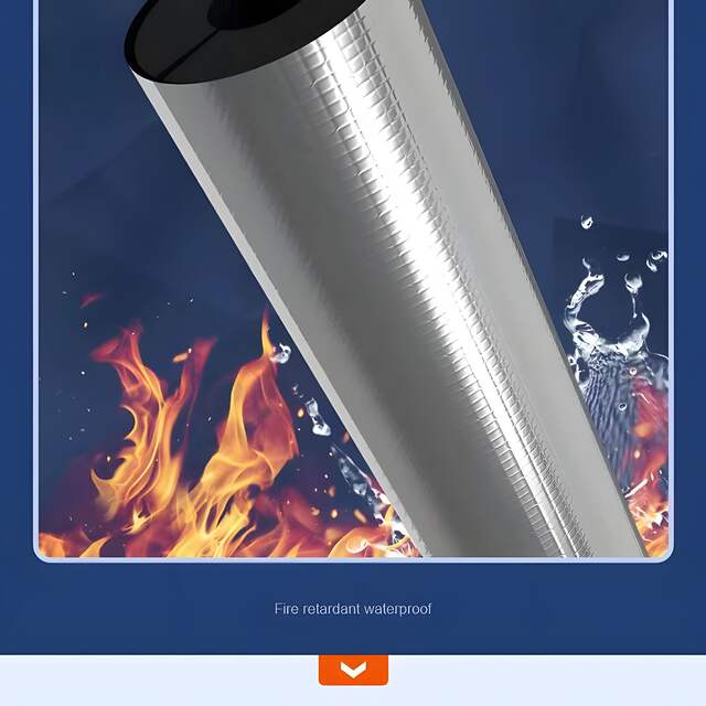 B1 grade open self-adhesive rubber plastic pipe water pipe antifreeze thickened thermal insulation outdoor pipe solar thermal insulation pipe sleeve detail 8