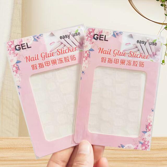 Jelly Gel Manicure Sticker High Viscosity Waterproof Nail Gel for Wearing Nail Sticker Removable Extremely Sticky Double-sided Adhesive detail 8