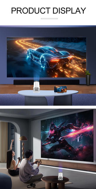 Cross-Border Hy200 Projector 1080P High-Definition 4K Smart Home Portable Mini Hy200 Projector detail 12