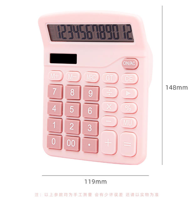 Color Solar Calculator 837 Dual Power Supply Office Accounting Calculator Cute Student Computer Wholesale detail 4