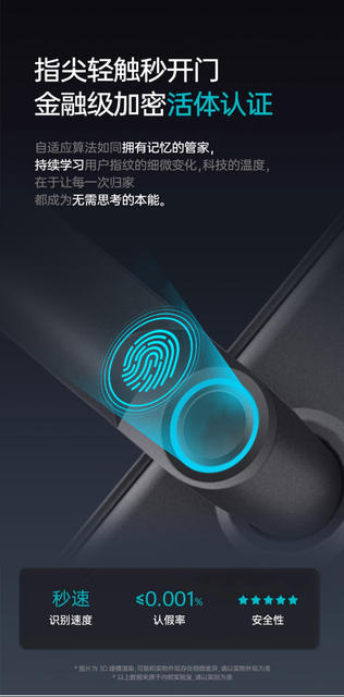 Fingerprint Unlock Smart Door Lock for Home Entrance, Anti-Theft Door, Landlord Apartment Password Lock, Electronic Lock, Semi-Automatic detail 8