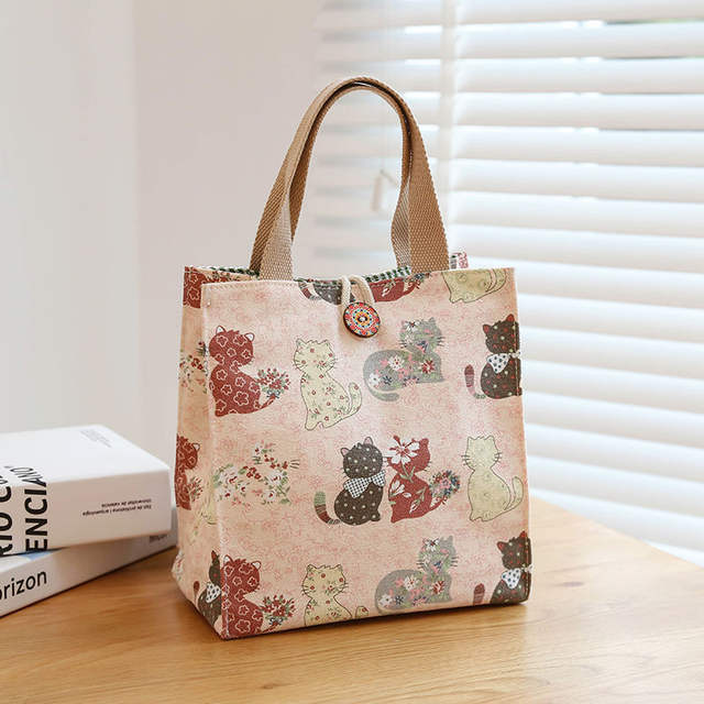 Ins-Style Canvas Tote Bag, Fashionable Crossbody Bag, Trendy for Going Out, Japanese Style, Office Worker, Lunch Bag, Mom's Handbag detail 8