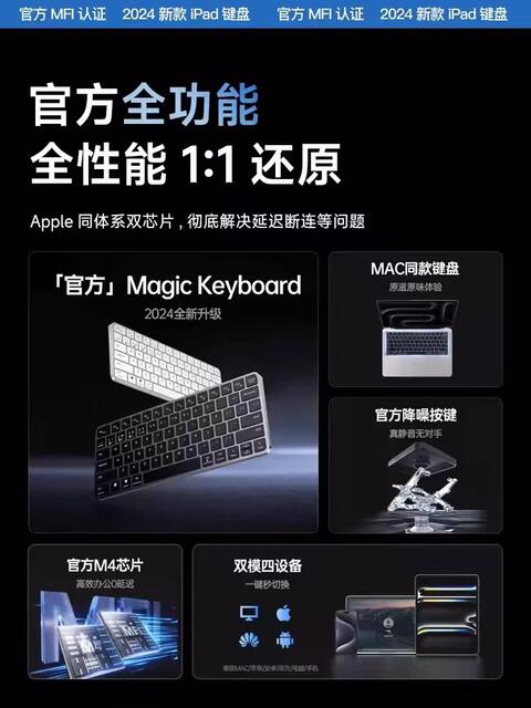 Magic Bluetooth Wireless Keyboard Is Suitable for MacBook Laptops, Ipad, and Apple Computers detail 2