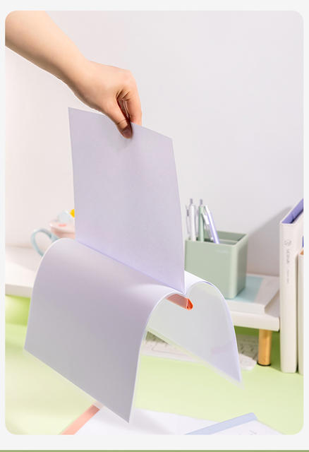 Deli rod clip a4 transparent folder drain clip color rod clip resume file clip drip rod storage book detail 5