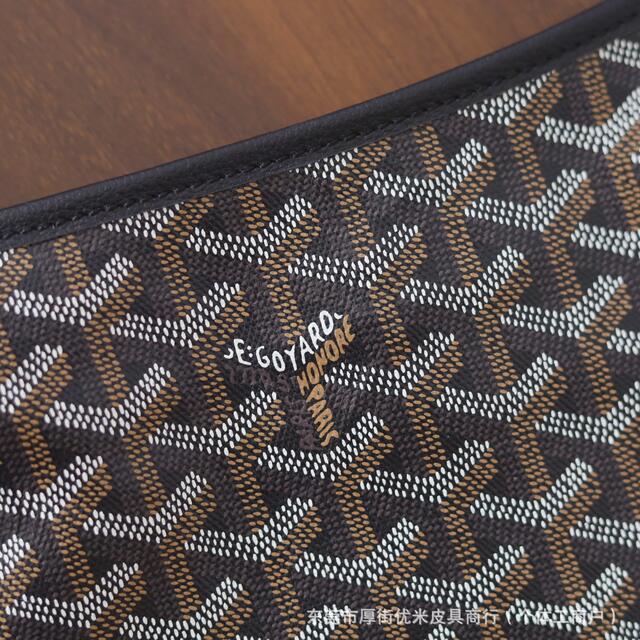 Youmi Leather Goods Store Imports First-Layer Pebbled Cowhide Hobo Underarm Bag Mother Bag detail 4