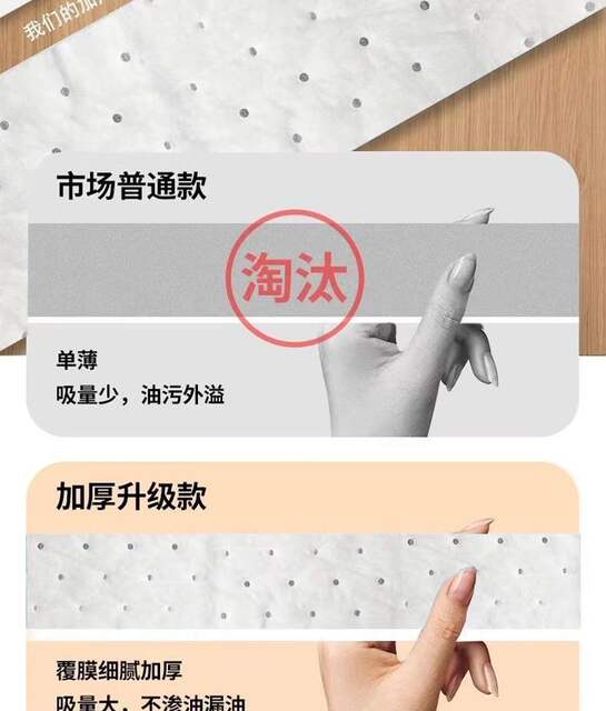 Kitchen Range Hood Oil-Absorbing Tampon Gray Film Household Oil Tank Special Thickeneded Oil-Proof Pad Sticker Anti-Penetration detail 5