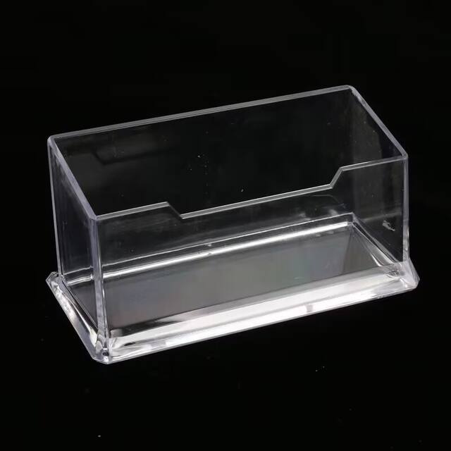 Acrylic Single Layer Transparent Business Card Holder Storage Box Office Desk Rack Box Business Card Rack Display Rack detail 9