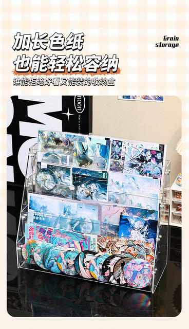 Barkyat Display Rack Millet Surrounding Stepped Storage Rack Desktop Stand Badge Transparent Multifunctional Storage Shelf detail 10