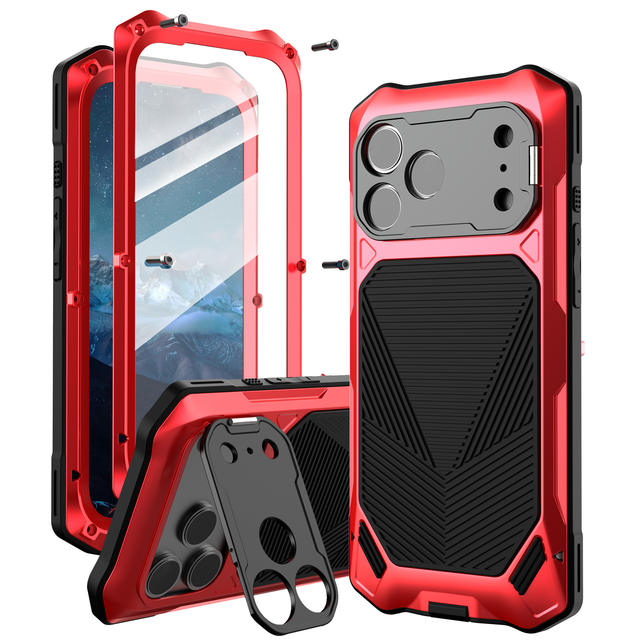 Suitable for Apple 17Promax Anti-Fall Mobile Phone Case, Full-Cover Metal Stand, Iphone18Pm Magnetic Mobile Phone Case detail 7