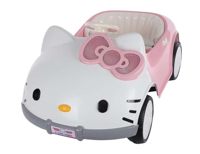 Children's Electric Car, Small Kt Cat Model, Four-Wheel Remote Control Car, Can Seat People, Swaying Feature, Cute Toy Car for Boys and Girls detail 5
