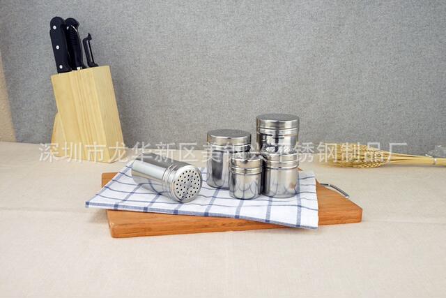 Factory direct stainless steel seasoning jar toothpick container seasoning box pepper jar barbecue jar pepper jar detail 9