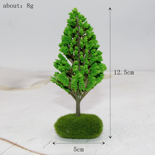 Miniature Garden Artificial Landscape Trees, Plastic Building Model Trees, Ob11 Micro-Landscape Scene Making Materials detail 6