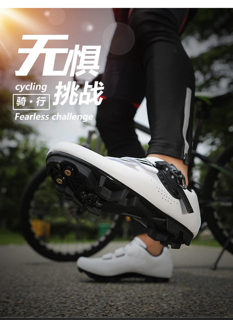 Cross-Border Foreign Trade Bicycle Shoes, Cycling Shoes, Men's and Women's Road Bike Lock Shoes, Mountain Bike Power-Assisted Shoes, Hard Sole Wholesale detail 3