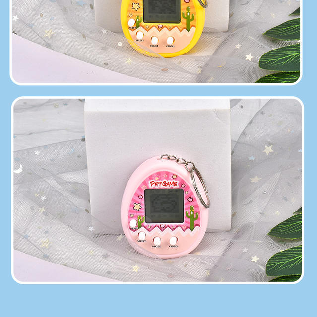 Electronic Pet Machine Mini Handheld Pet Egg Game Console Virtual Pet Keychain Pendant Wholesale Pet Feeding detail 10