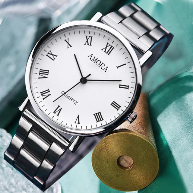Xiangshiman AMROA in stock wholesale watch men's automatic non-waterproof middle-aged Korean quartz non-mechanical watch detail 10
