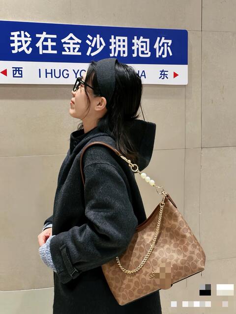 2025 Koujia Cjia New Model Laurel31 Medium-Sized Hobo Bag High-Quality Handbag Underarm Shoulder Crossbody Women's Bag detail 10