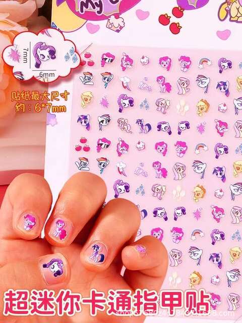 Glow-In-The-Dark Nail Stickers for Kidsren, Girls, Princesses, Wearable Nail Art Stickers, Luminous, Odorless Baby Toys, Cute Cartoon Nails detail 1