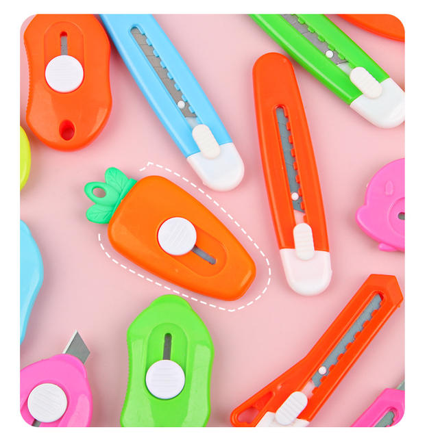 Casual and Portable Mini Utility Knife, Small Box Opener, Office Paper Cutting Express Knife, Kidsren's Cute Handmade Knife detail 7