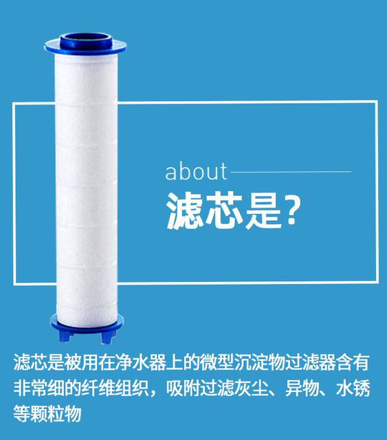 Shower replacement PP cotton special filter small waist nozzle South Korea dechlorination water to remove impurities filter element 10 pack detail 10