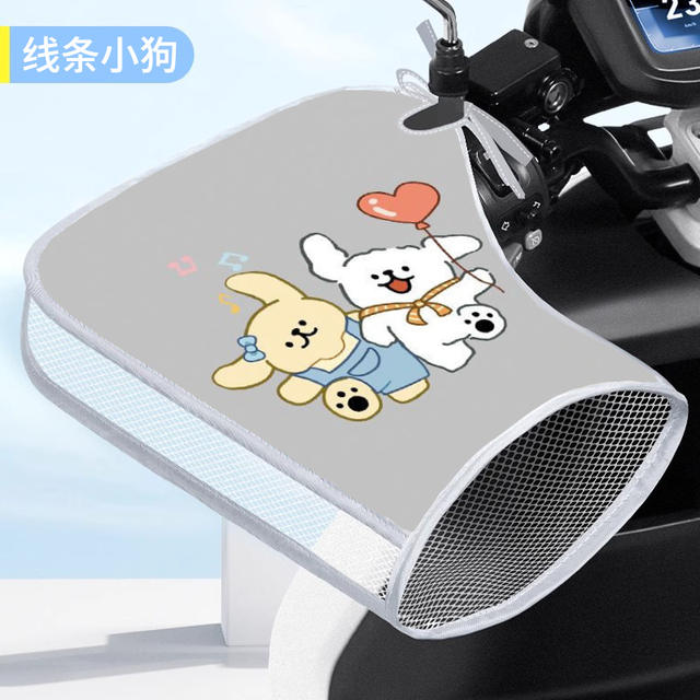 Electric Bicycle Sun Protection Handlehold Cover Summer UV Protection Battery Car Gloves Sunshade Waterproof Windshield Handlehold Cover detail 7