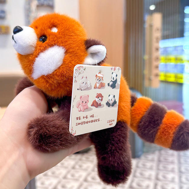 New Model of Adorable and Fragrant Three-Position Animal Plush Toy: Sloth Lying down Small Doll, Palm-Sized Raccoon Plush Toy detail 7