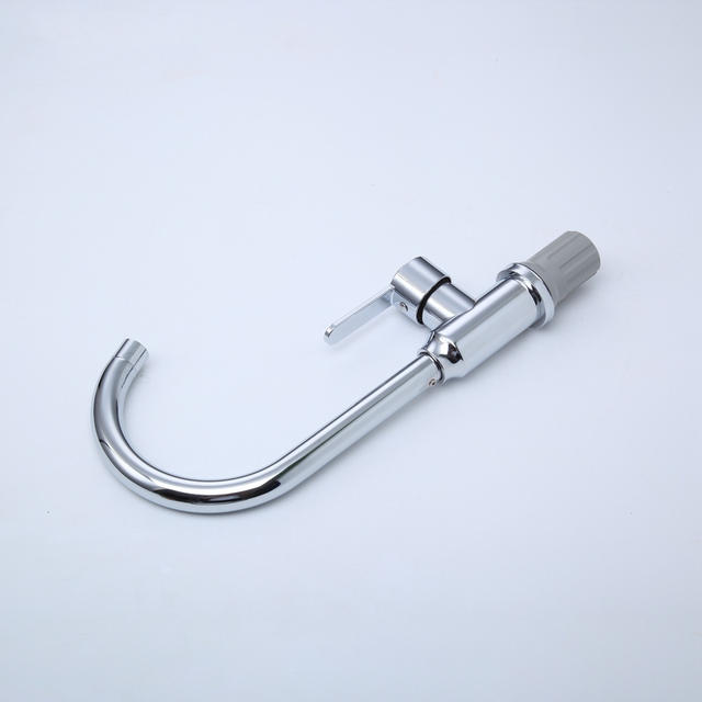 Kitchen Faucet Hot and Cold Stainless Steel Sink Faucet Perforated Ball Joint Large Curved Sink Hot and Cold Faucet detail 7