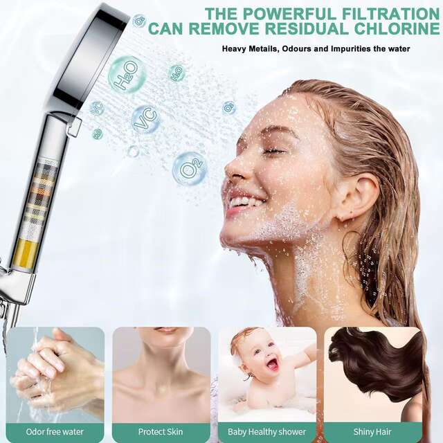 Cross-Border Hot-Selling 10-Function Pressurized Filtered Showerhead with Spray Gun Set, Concealed Installation American-Style Shower Set detail 5