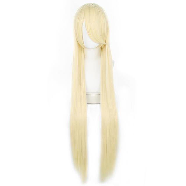 150cm Universal Wig Cosplay High-Temperature Silk Fluffy Wig Multiple Colors Available Long Straight Hair Fluffy Style detail 9
