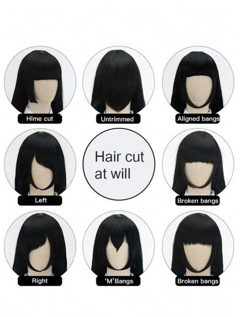 150cm Universal Wig Cosplay High-Temperature Silk Fluffy Wig Multiple Colors Available Long Straight Hair Fluffy Style detail 11
